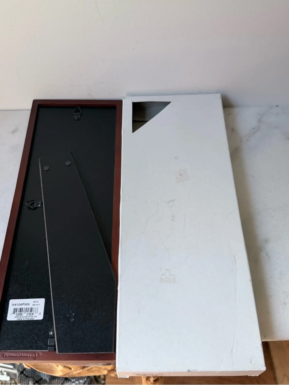 Unique Brown Wood Picture Frame - 4x12